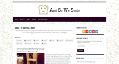 Desktop Screenshot of andsowesmile.com